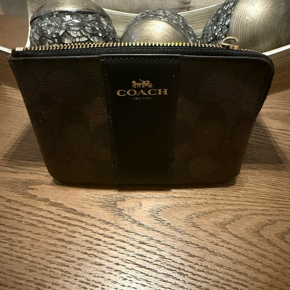 Coach Black and Brown Clutch